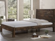 Sleep Design Astbury 4ft6 Double Teak Finish Wooden Bed Frame Thumbnail
