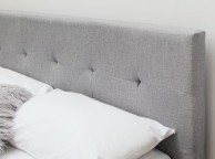 Sleep Design Disley 4ft6 Double Grey Fabric And Oak Bed Frame Thumbnail