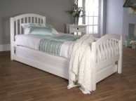 Limelight Despina 3ft  Single White Wooden Bed With Guest Bed Frame Thumbnail