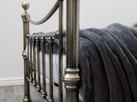 Sleep Design Stratford 5ft Kingsize Antique Brass Metal Bed Frame Thumbnail