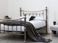 Sleep Design Stratford 5ft Kingsize Antique Brass Metal Bed Frame Thumbnail