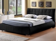 Limelight Dorado 6ft Super Kingsize Black Faux Leather Bed Frame Thumbnail