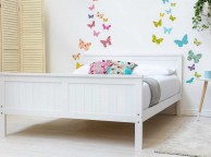 Sleep Design Tabley 5ft Kingsize White Wooden Bed Frame Thumbnail