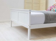 Sleep Design Tabley 4ft6 Double White Wooden Bed Frame Thumbnail