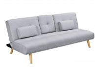 Sleep Design Brooklyn Grey Fabric Sofa Bed Thumbnail