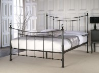 Limelight Metis 3ft Single Metallic Black Metal Bed Frame with Crystal Thumbnail