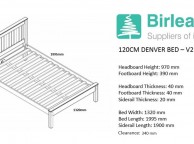 Birlea Denver 4ft Small Double Pine Wooden Bed Frame Thumbnail