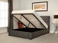 Emporia Balmoral 6ft Super Kingsize Grey Fabric Ottoman Bed Thumbnail