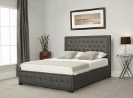 Emporia Albany 5ft Kingsize Grey Fabric Ottoman Bed Thumbnail