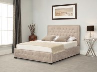 Emporia Albany 5ft Kingsize Stone Fabric Ottoman Bed Thumbnail