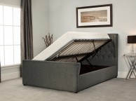 Emporia Manhattan 4ft6 Double Grey Fabric Ottoman Bed Thumbnail