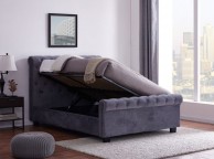 Flintshire Whitford 5ft Kingsize Grey Fabric Side Lift Ottoman Bed Thumbnail