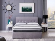 Flintshire Carmel 5ft Kingsize Grey Fabric Ottoman Bed Thumbnail