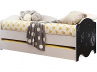 Flintshire Casey 3ft Single White Wooden Day Bed With trundle Thumbnail