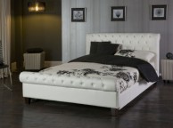 Limelight Phoenix White 6ft Super Kingsize Faux Leather Bed Frame Thumbnail
