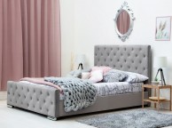Sleep Design Buckingham 5ft Kingsize Grey Velvet Bed Frame Thumbnail
