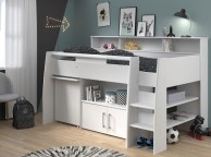 Parisot Swan White Mid Sleeper Bed Thumbnail