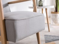 Sleep Design Farley Light Grey Fabric Chair Thumbnail