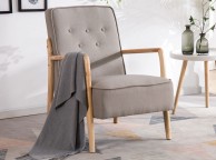 Sleep Design Farley Beige Fabric Chair Thumbnail