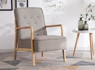 Sleep Design Farley Beige Fabric Chair Thumbnail