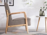 Sleep Design Farley Beige Fabric Chair Thumbnail