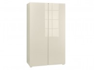 LPD Puro 2 Door Wardrobe In Cream Gloss Thumbnail