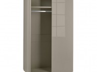 LPD Puro 2 Door Wardrobe In Stone Gloss Thumbnail