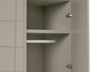 LPD Puro 2 Door Wardrobe In Stone Gloss Thumbnail