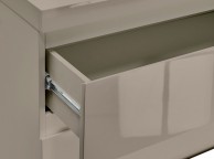 LPD Puro 2 Drawer Bedside In Stone Gloss Thumbnail