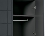LPD Puro 2 Door Wardrobe In Charcoal Gloss Thumbnail