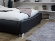 Limelight Dorado 6ft Super Kingsize Black Faux Leather Bed Frame Thumbnail