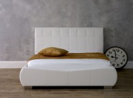 Limelight Dorado 4ft6 Double White Faux Leather Bed Frame Thumbnail