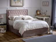 Limelight Rhea 5ft Kingsize Mink Velvet Fabric Ottoman Bed Frame Thumbnail