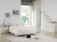 LPD Novello Bedside In White Gloss Thumbnail
