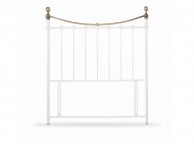 Limelight Corona 3ft Single White Metal Headboard Thumbnail