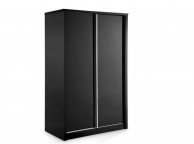 LPD Novello Sliding Door Wardrobe In Black Gloss Thumbnail