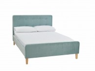 LPD Pierre 4ft6 Double Aqua Velvet Fabric Bed Frame Thumbnail