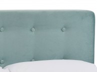 LPD Pierre 5ft Kingsize Aqua Velvet Fabric Bed Frame Thumbnail