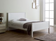 Limelight Taurus 5ft Kingsize White Wooden Bed Frame Thumbnail