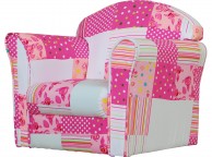 Kidsaw Pink Patchwork Childrens Mini Armchair Thumbnail