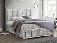 Birlea Hannover 5ft Kingsize Steel Crushed Velvet Fabric Ottoman Bed Thumbnail