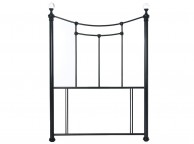 Limelight Metis 5ft Kingsize Metallic Black Metal Headboard with Crystal Thumbnail