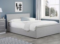 Birlea Stratus 4ft6 Double Grey Fabric Side Lift Ottoman Bed Frame Thumbnail