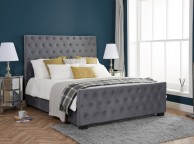 Birlea Marquis 6ft Super Kingsize Grey Velvet Fabric Bed Frame Thumbnail