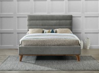 Time Living Mayfair 5ft Kingsize Light Grey Fabric Bed Frame Thumbnail