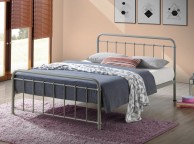 Time Living Miami 4ft6 Double Metal Bed Frame In Pebble Thumbnail