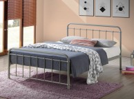 Time Living Miami 5ft Kingsize Metal Bed Frame In Pebble Thumbnail