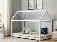 Birlea House 3ft Single White Wooden Bed Frame Thumbnail