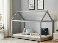 Birlea House 3ft Single Grey Wooden Bed Frame Thumbnail