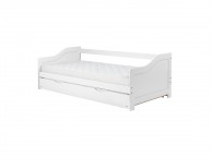 Birlea Brixton 3ft Single White Wooden Guest Day Bed Thumbnail
